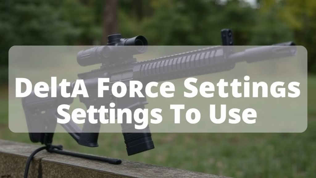 《三角洲部队》主机版最佳设置指南