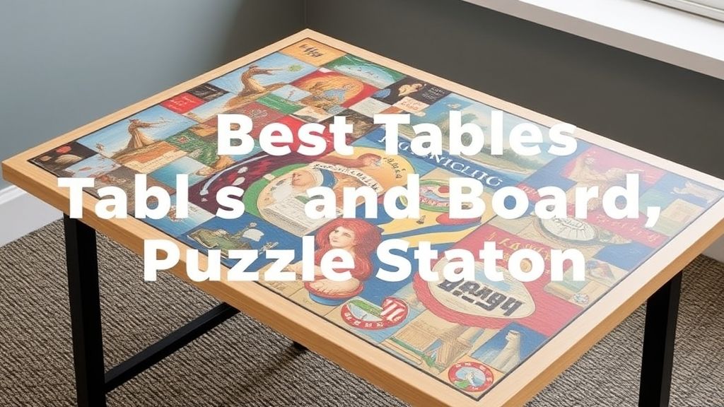 拼图爱好者的福音：2023年最佳拼图桌与拼图板推荐